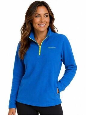 Outfitter Trading Co Blue Performance Fleece Quarter Zip Pullover XL